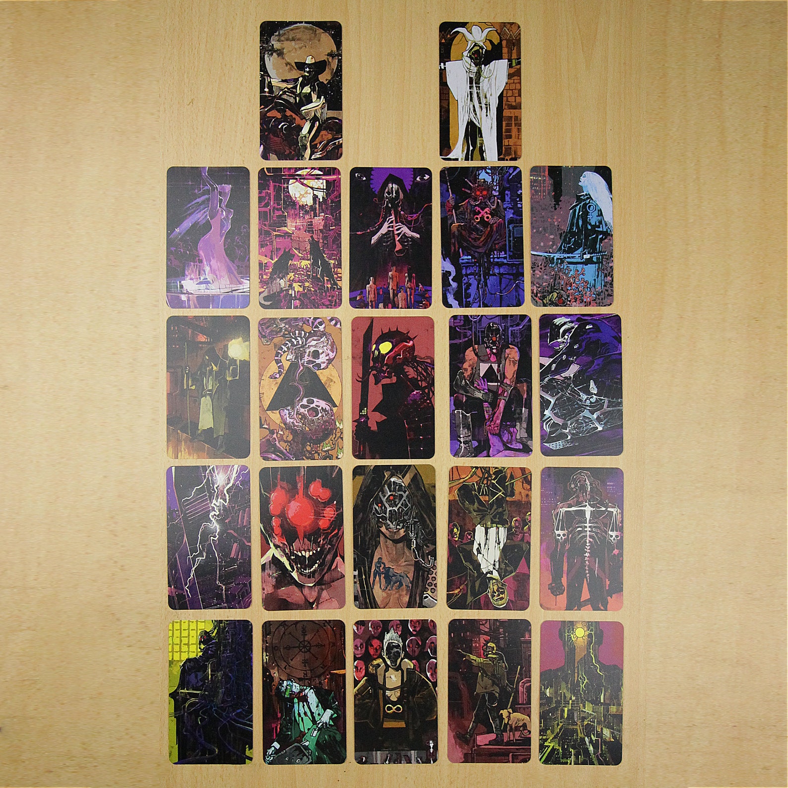 Cyberpunk 2077 Tarot Deck 22 Karten Etsy