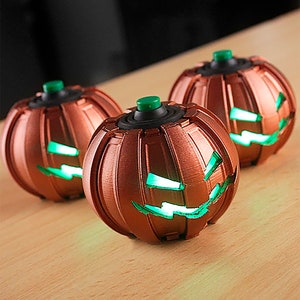 Green goblin bombs - pumpkin Spider