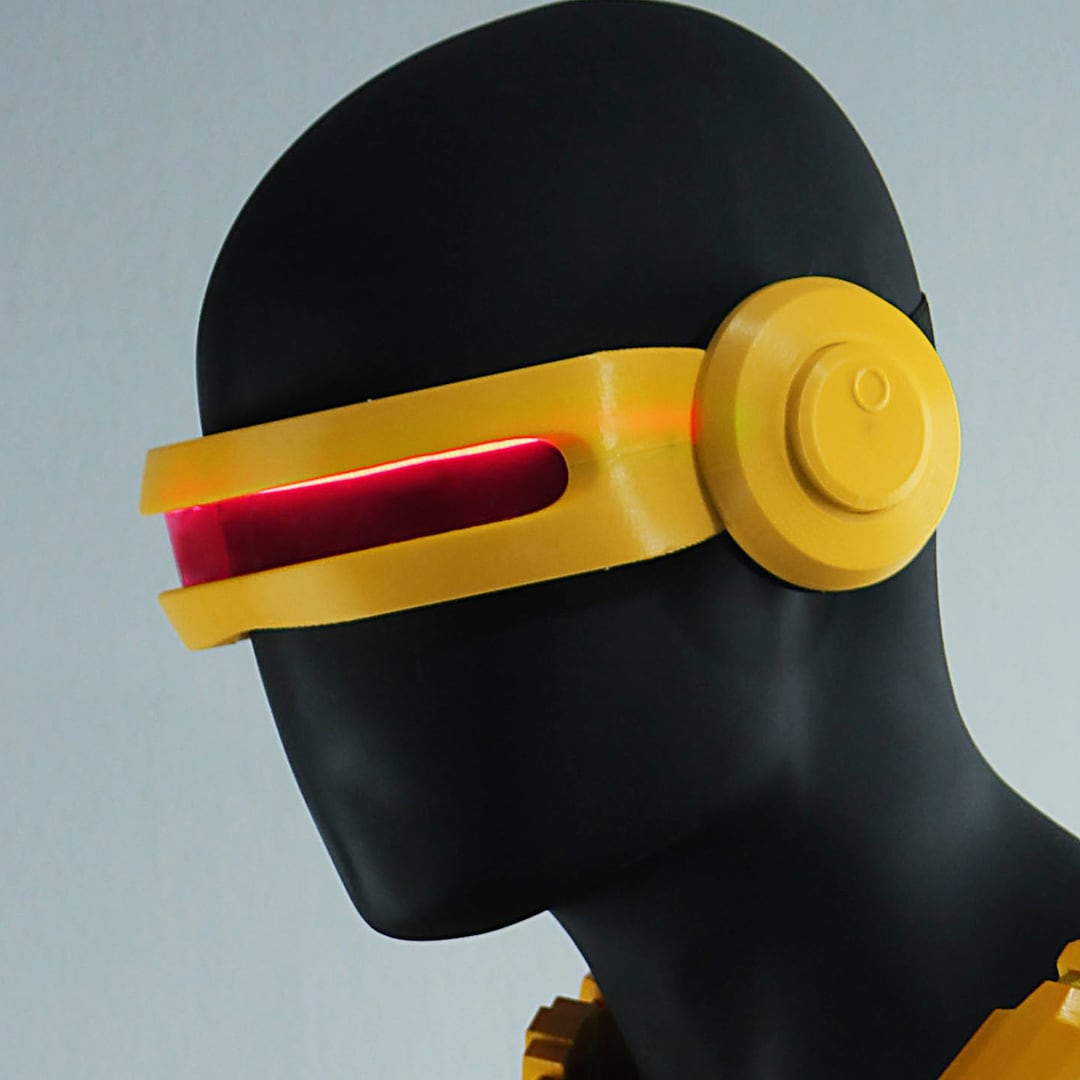 Yellow Cyclops Mutant -x - Cyclops - Visor Yellow - Led Red - Etsy