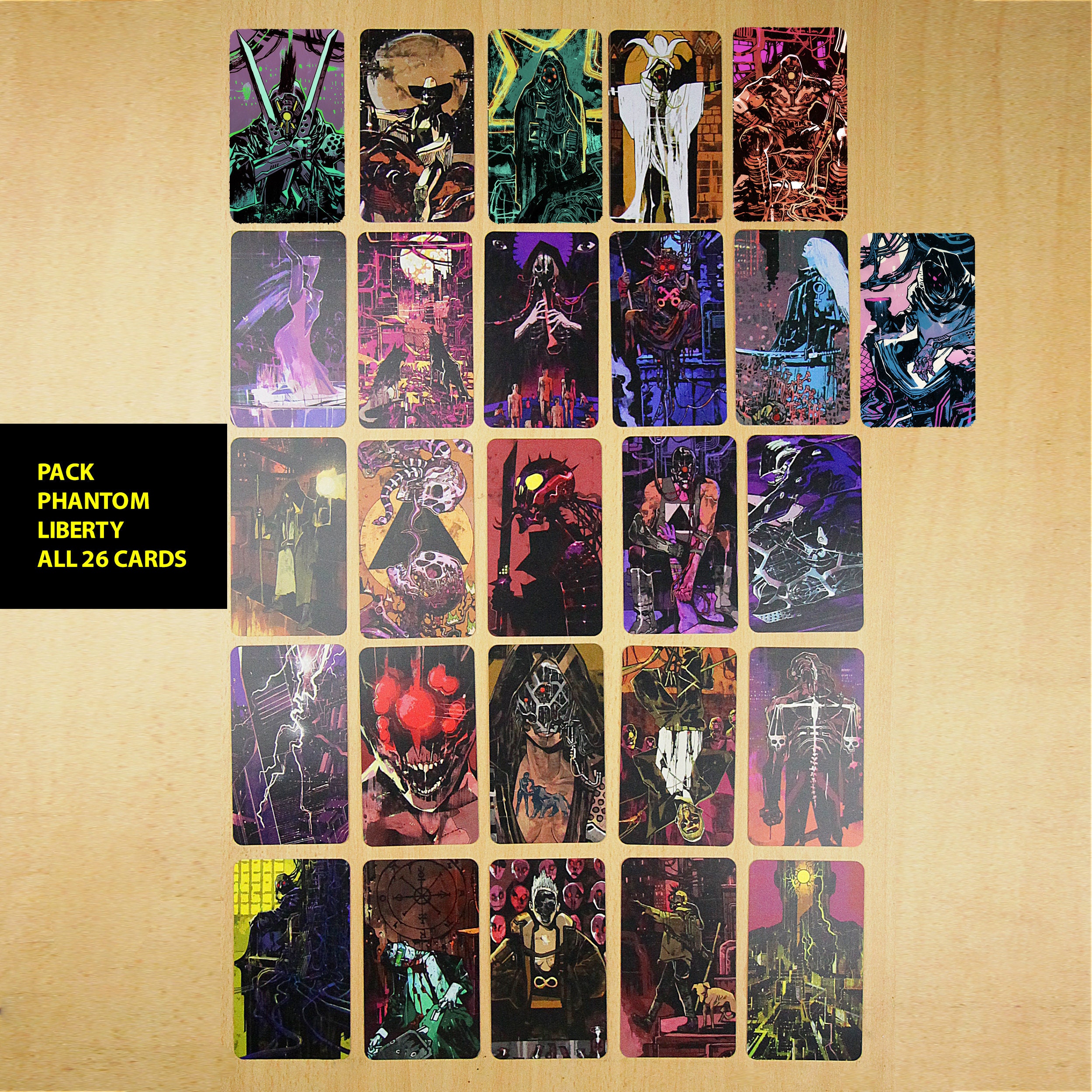 サイバーパンク - タロットカード26枚セット - ファントム・リバティ