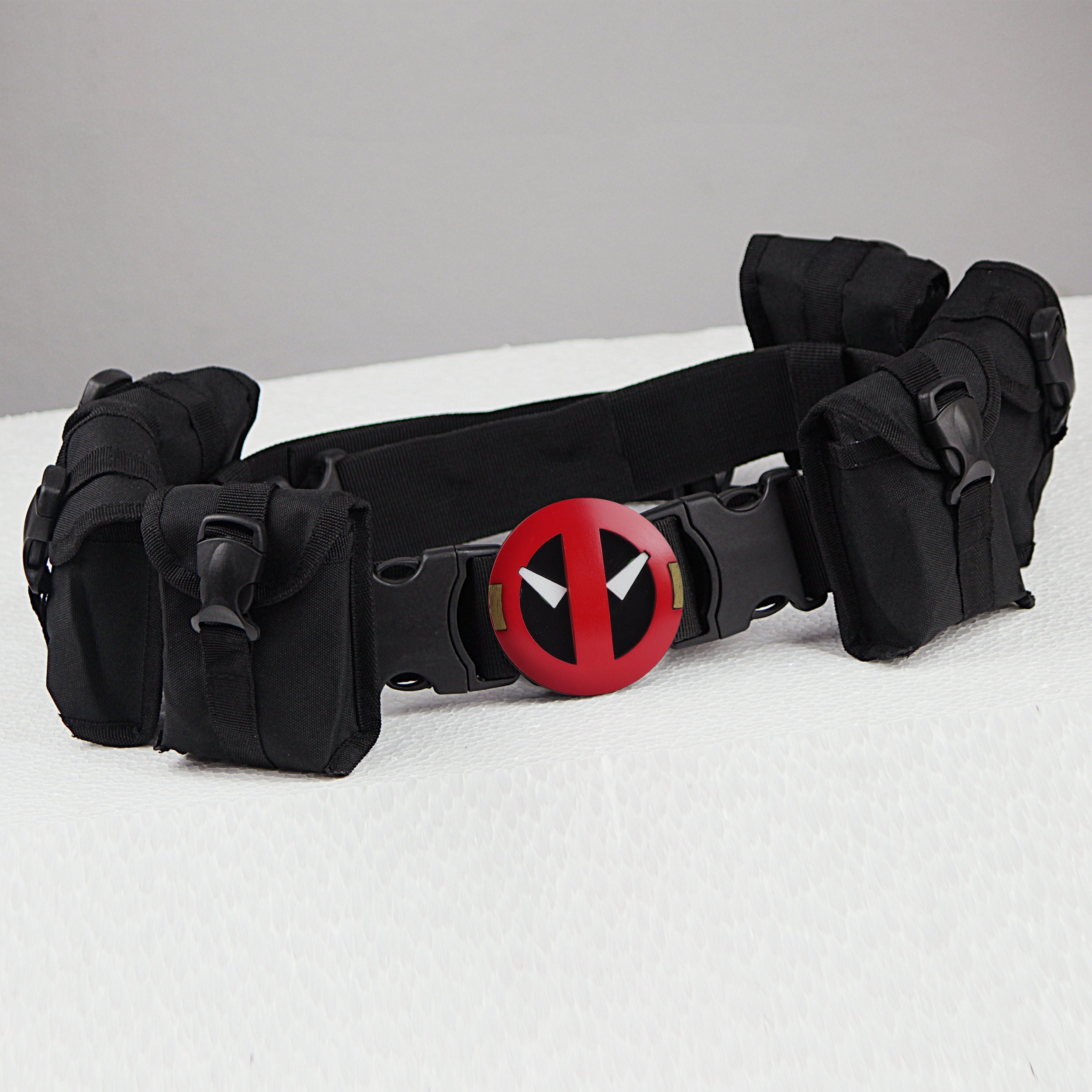 Demobaza Belt Combat Reunion Washed Black Cotton Utility Pouch Waist Belt NEW Canvas Utility Belts - Shop for Canvas Utility Belts Online  main image 4