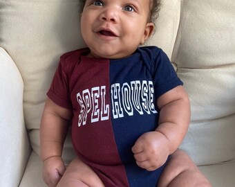 burgundy baby onesie