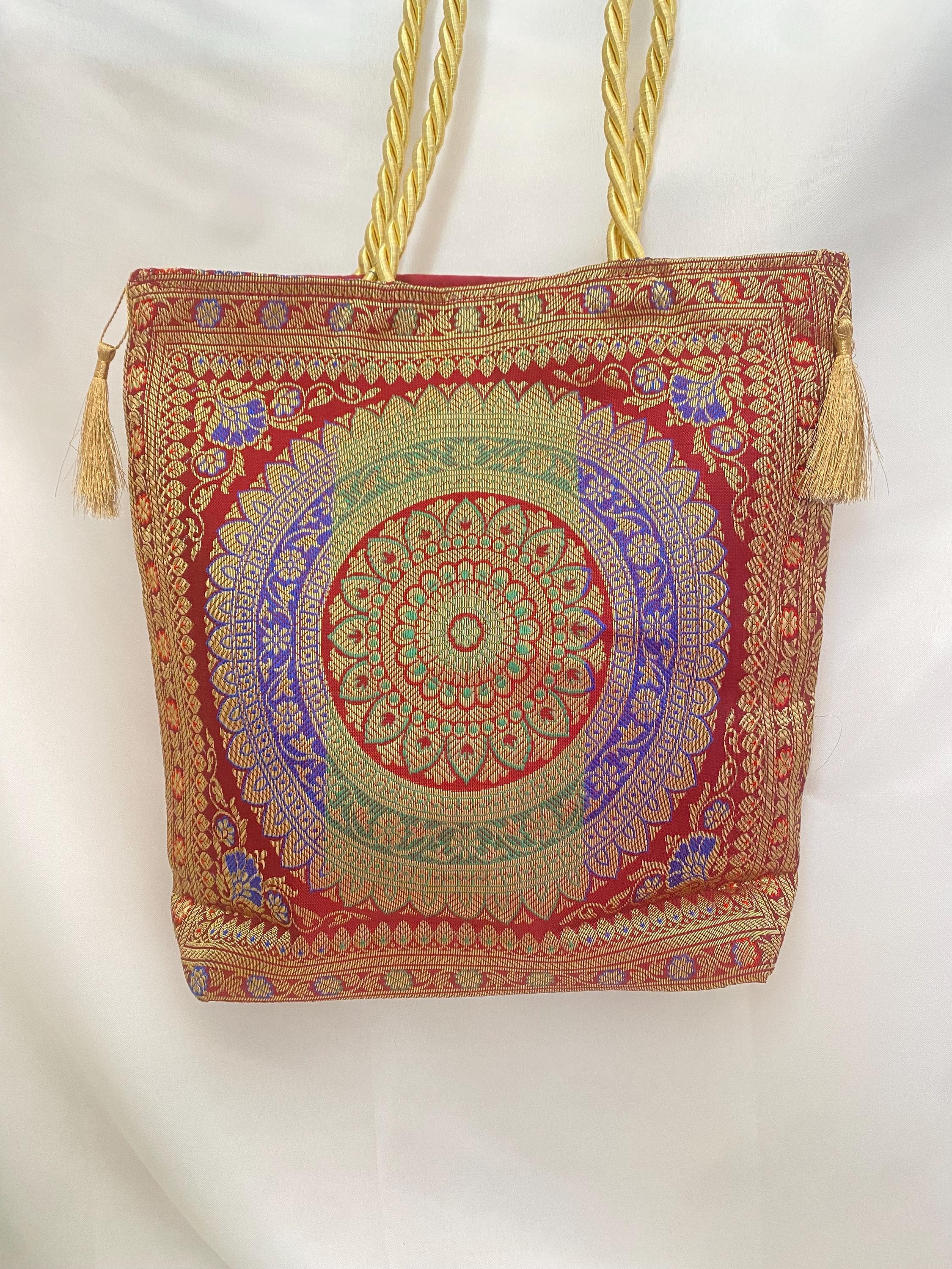 Silk Indian Handbags - Etsy