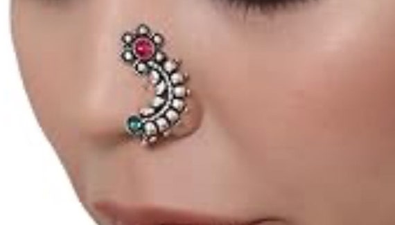 Silver oxide nose ring discount