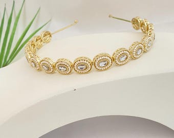 Kundan Head Band,Indian Bridal sheeshpattis,Matha Patti style HeadBand,Wedding Hair accessories,Teens/Kids Headband,Rajasthani Jewelry,Gold