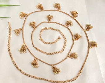 Antique Waist Belt Gold Plating,KambarPatta,Vaddanam,Oddiyanam,South Indian Bridal Wedding Belly Chain,Udhyanam,Dandia hip Belt