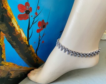 Silver Oxidised Anklets,Ghungroo Anklets, Payal,Tribal Anklets for women,Bollywood Indian Anklets, Vintage Look Anklets,Traditional Anklets,