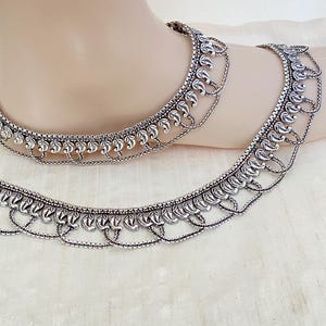 Silver Oxidized Anklets,Ghungroo Anklets, Payal,Tribal Anklets for women,Bollywood Indian Anklets, Vintage Look Anklets,Traditional Anklets,