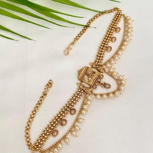 Wrist Band/Vanki/Bajuband/Armlet,Traditional Maharashtrian Wedding,Ethnic Jewelry,Gold Plated,Adjustable wristBand,South Indian Jewelry