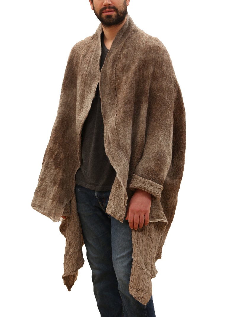 Brown Coat Men Tribal Blanket Coat Mens Brown Jacket Etsy