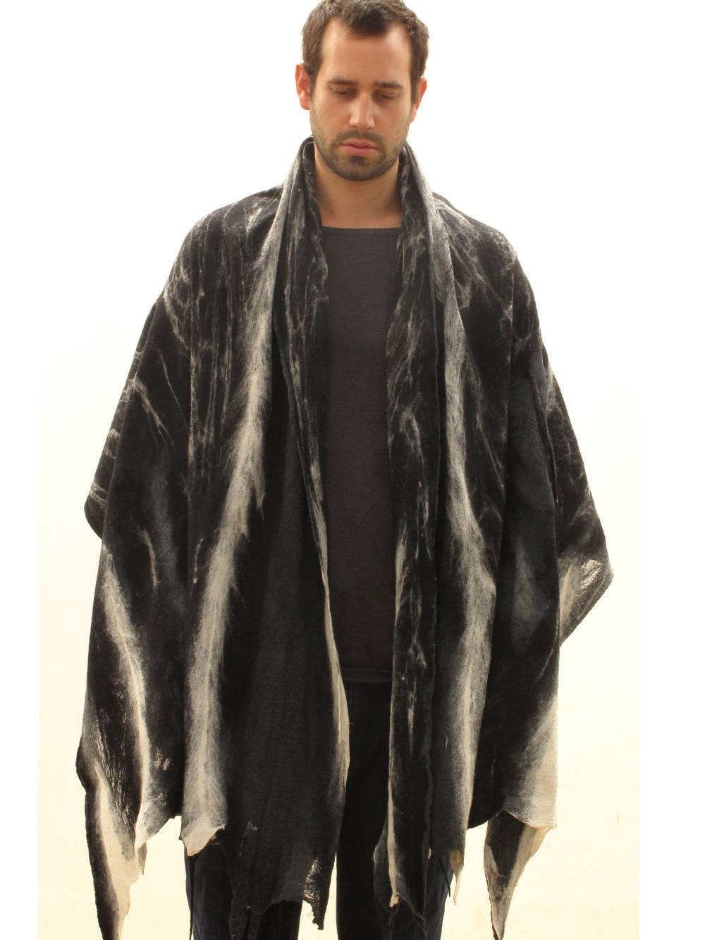 Mens Fur Poncho Faux Fur Poncho With Hood Sale