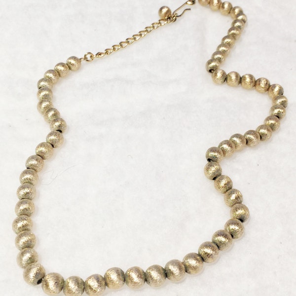 Vintage Napier Goldtone Choker Necklace circa 1960s