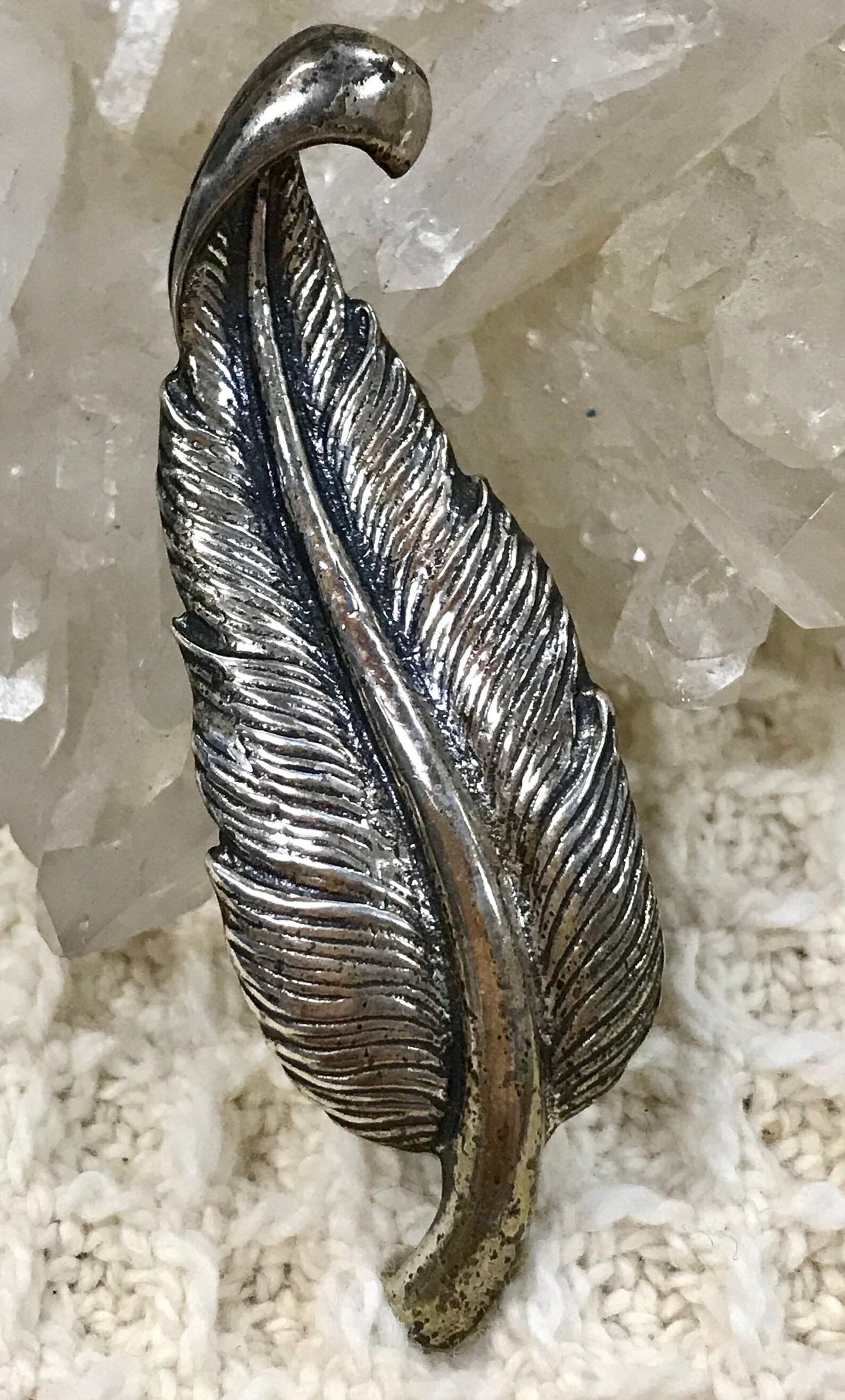 Vintage Sterling Silver Leaf Brooch by Jewel Art Etsy