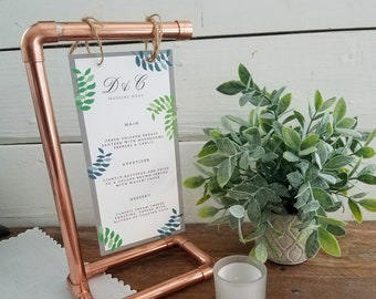 COPPER TABLE NUMBER Stand/Display • Rectangle Base - TAll Version • Perfect for Events: Wedding/Anniversary/Grad./B-day • Real Copper