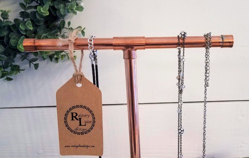 COPPER JEWELRY DISPLAY \u2022 Personal or Retail use  \u2022 Gift for HiM or HeR \u2022 Christmas  Mother/'sFather/'s Day  B/'day \u2022 Real Copper Structure