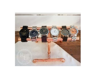 COPPER WATCH DISPLAY • Personal or Retail use  • Gift for HiM or HeR • Christmas / Mother's/Father's Day / B'day • Real Copper Structure