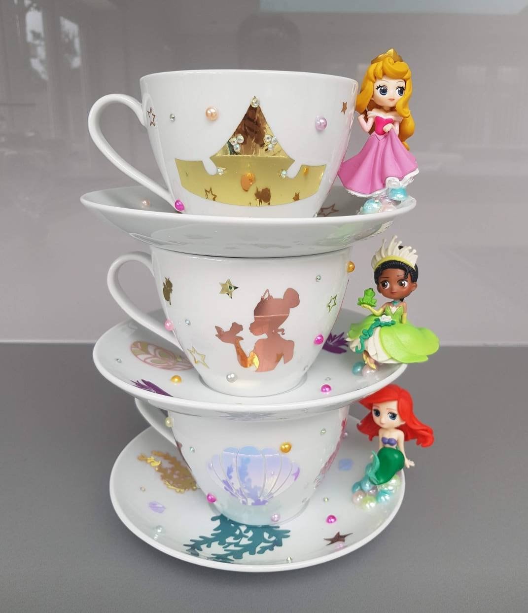 Personalised Disney Princess Aurora Tea Cup & Saucer, Sleeping Beauty Tea  Cup 