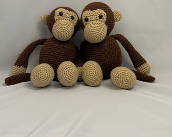 Monkey, kids toy, crochet monkey, stuffed animal