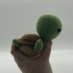 Baby sea turtle, crochet turtle, stuffed animal kids toy