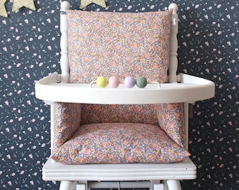 Coussin de chaise haute bébé en coton enduit Oeko-Tex / LOLA