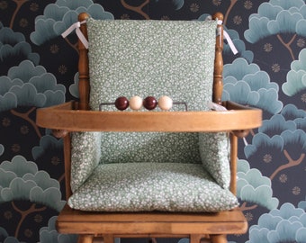 Baby high chair cushion in Oeko-Tex coated cotton / Maé