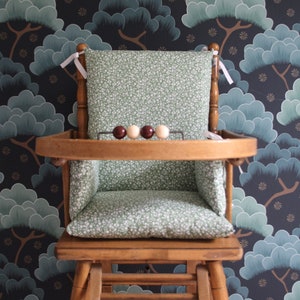 Baby high chair cushion in Oeko-Tex coated cotton / Maé