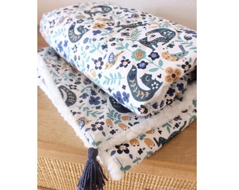 Customizable baby blanket - baby fur throw - Louison