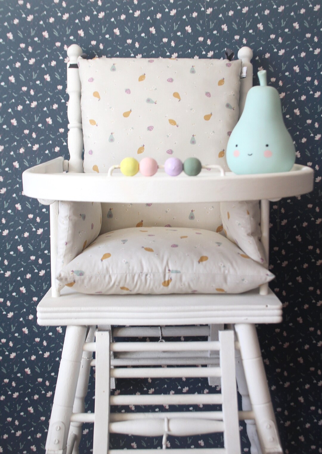 Baby High Chair Cushion in Oekotex Coated Cotton / BILLY Etsy