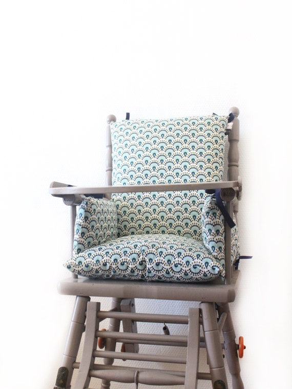 Coussin de chaise haute 100% coton - Fabriqué en France
