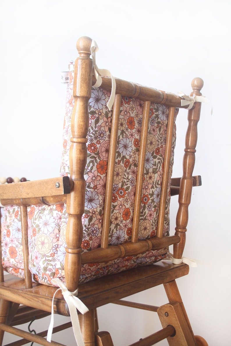 Baby High Chair Cushion in Coated Cotton Oekotex / Janis Etsy