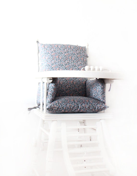 Coussin de chaise haute bébé en coton enduit Oeko-Tex / Suzanne