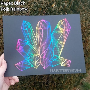 Shiny Crystal Foil Print