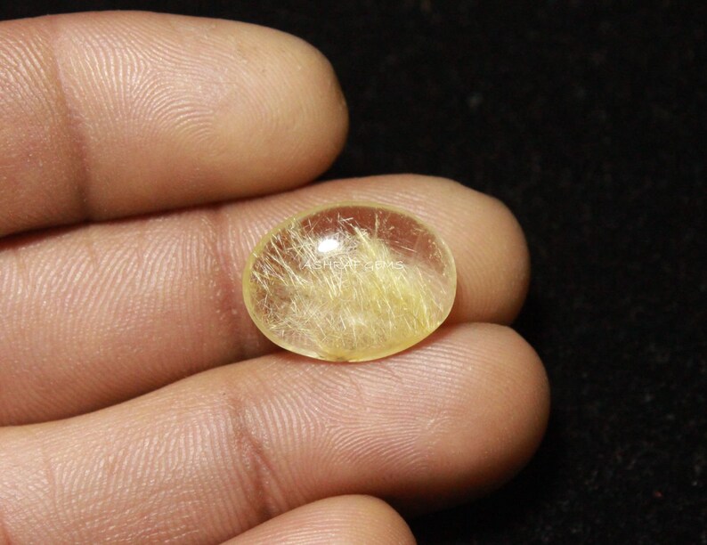 15.5x12x5 mm Size 40/% Off Smooth Loose Cabochon Natural GOLDEN RUTILATED QUARTZ Oval Shape Gemstone Good Quality Golden Rutile Gr#7002
