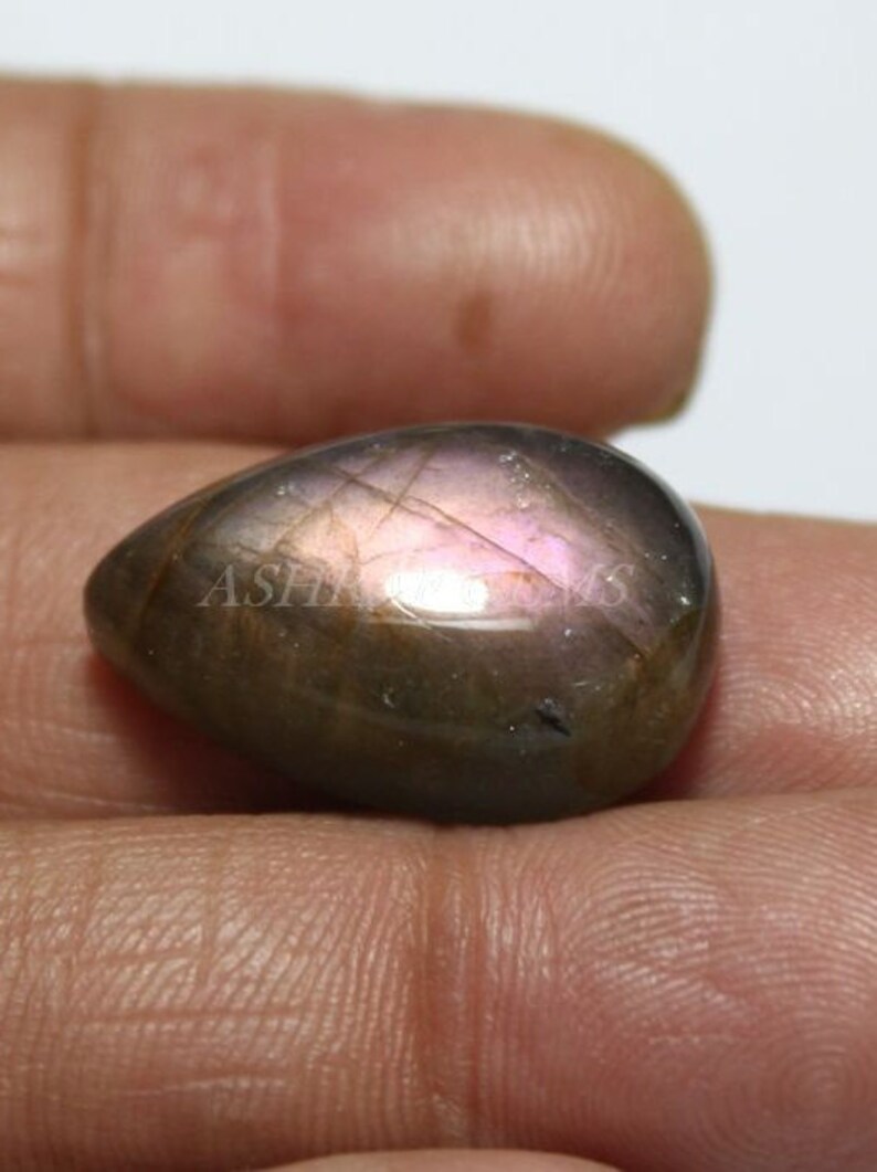 Smooth Loose Cabochon 23x15x8 mm Size Pear Shape Gemstone Natural PURPLE LABRADORITE 40/% Off +++AAA Quality Labradorite Lb#4782
