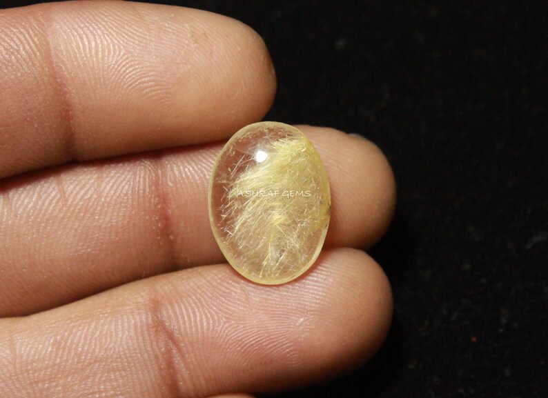 15.5x12x5 mm Size 40/% Off Smooth Loose Cabochon Natural GOLDEN RUTILATED QUARTZ Oval Shape Gemstone Good Quality Golden Rutile Gr#7002