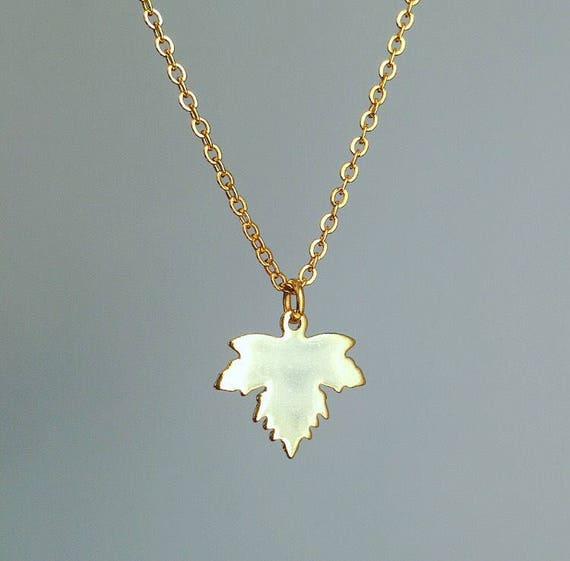 Maple Leaf Necklace Gold Plated - Gold Maple Leaf Pendant Canada