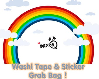 Kawaii Grab Bag; Washi Tape & Sticker Grab Bag; Mysterial Bag;