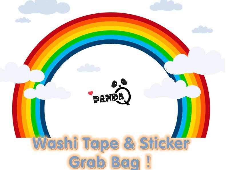 Kawaii Grab Bag Washi Tape & Sticker Grab Bag Mysterial Bag image 1