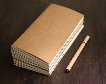 18 books total! Standard Notebook, Traveler's Notebook, Kraft Notebook, Midori Insert, Planner Insert, Paper Refill for Midori Notebook,