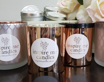 gloss white soy candle