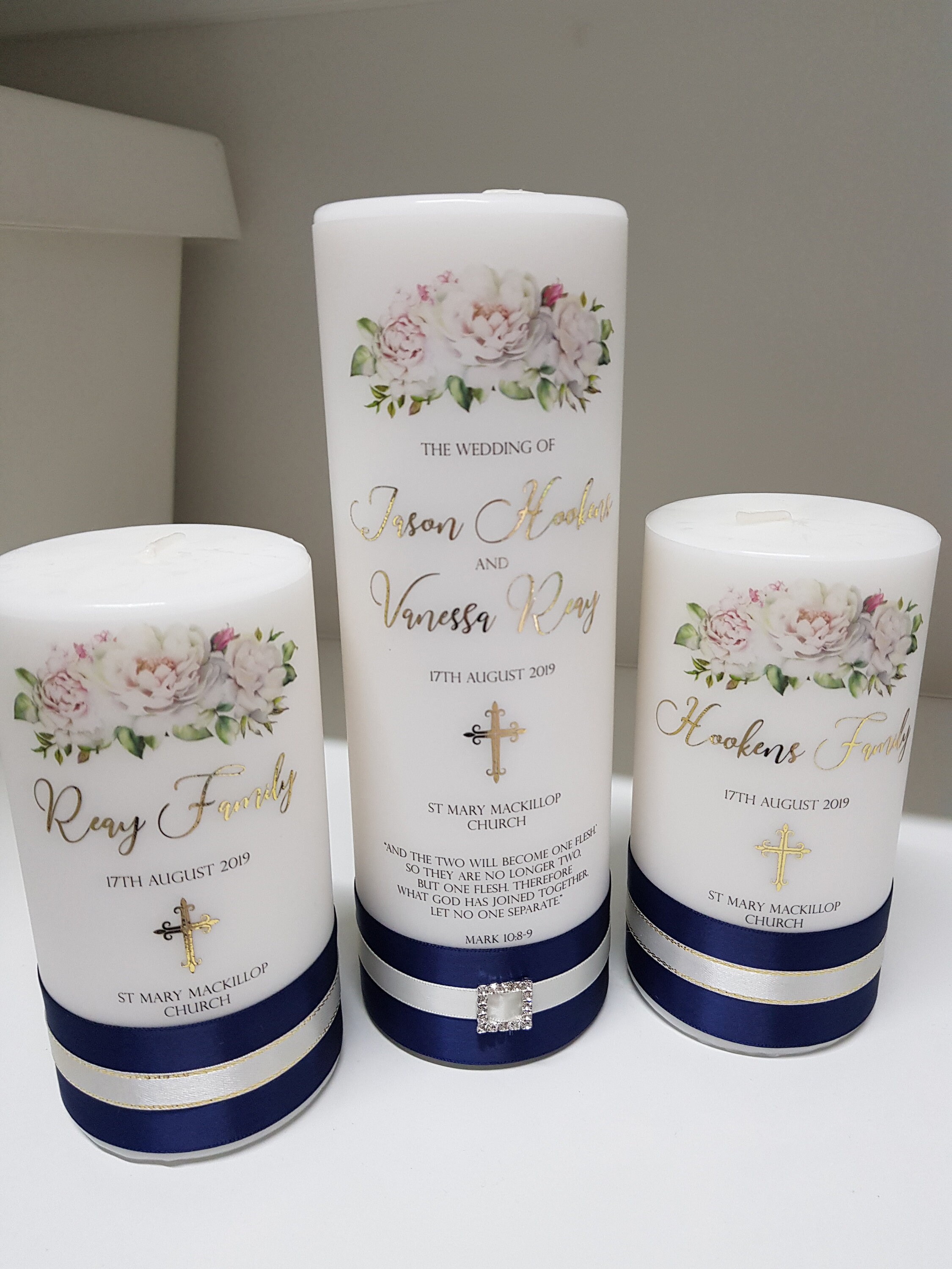 Unity Candles Family Candles Wedding Day Candles Unity Etsy Australia