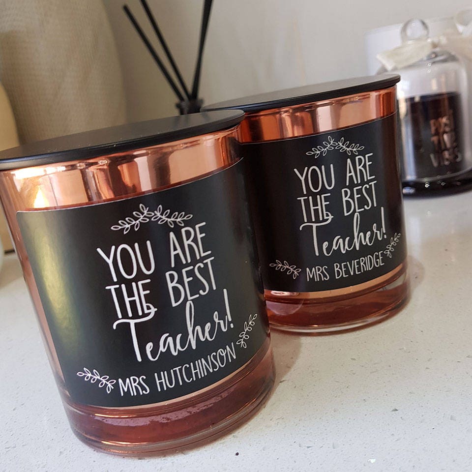 You Are the 'best Teacher' Personalised Candle | Etsy