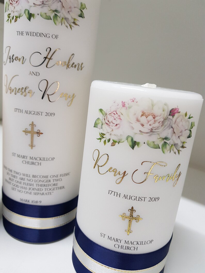 Unity Candles Family Candles Wedding Day Candles Unity Etsy Australia