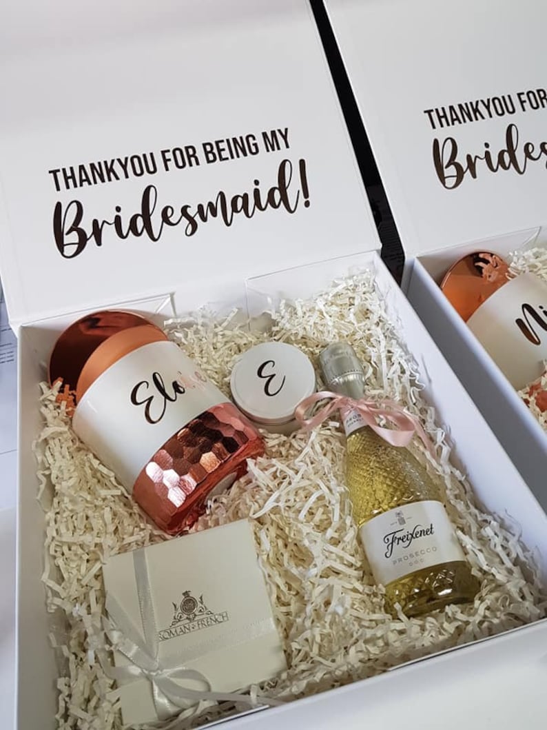 Bridesmaid Gift Boxes Thank You for Being My Bridesmaid Etsy