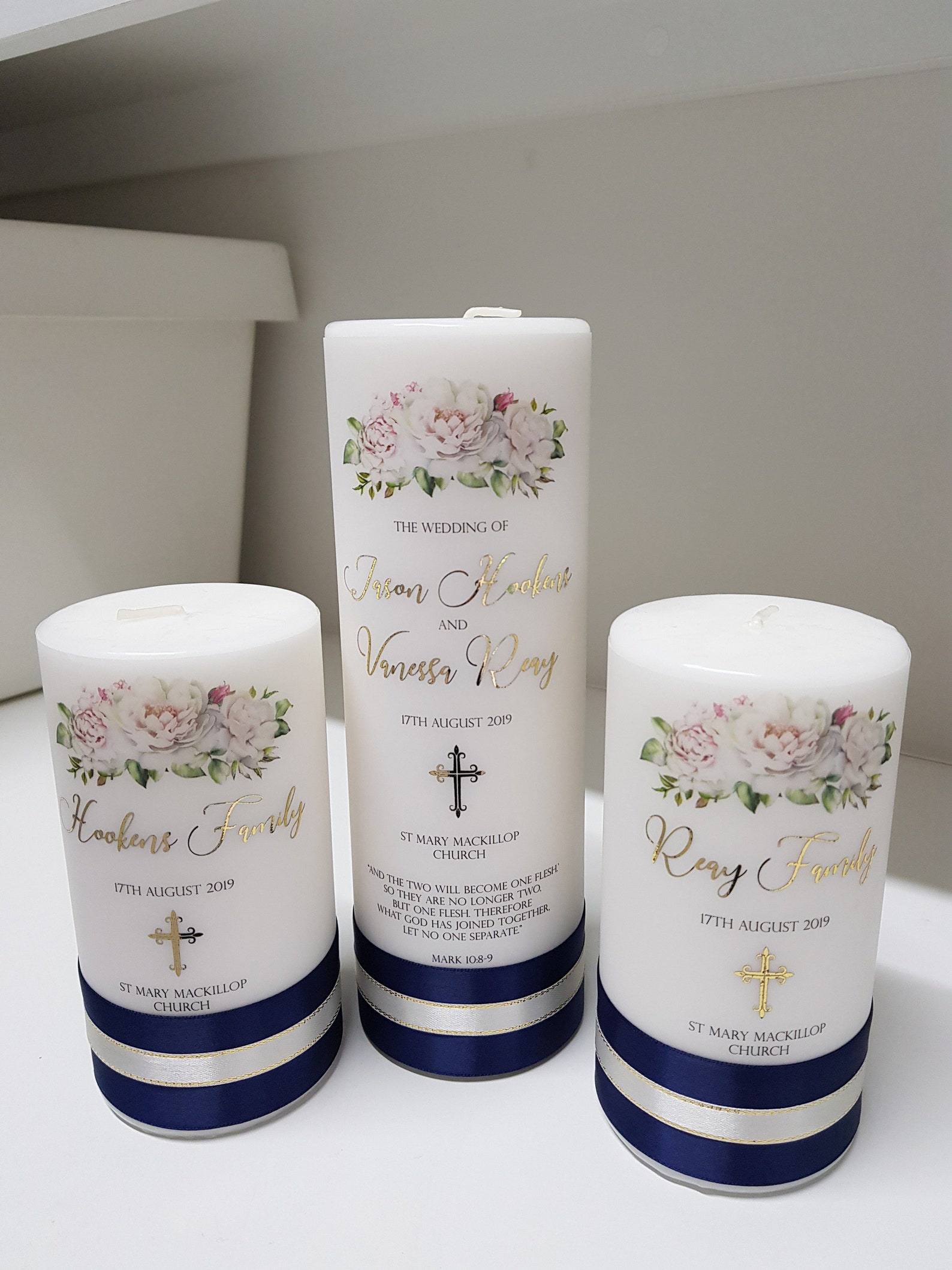 Unity Candles Family Candles Wedding Day Candles Unity Etsy Australia