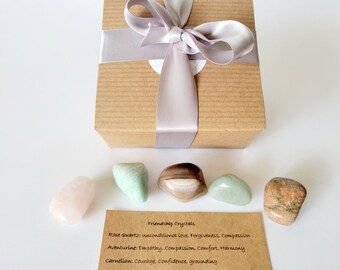 Caja de regalo de cristal de la amistad