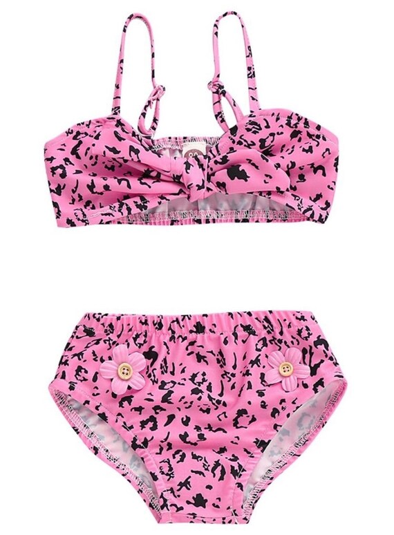 pink leopard bikini