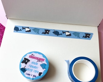 Ocean Friends Scrapbooking Washi Tape - 10m Full Roll of Washi Tape