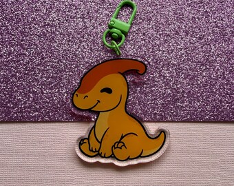 Parasaurolophus Acrylic Keychain