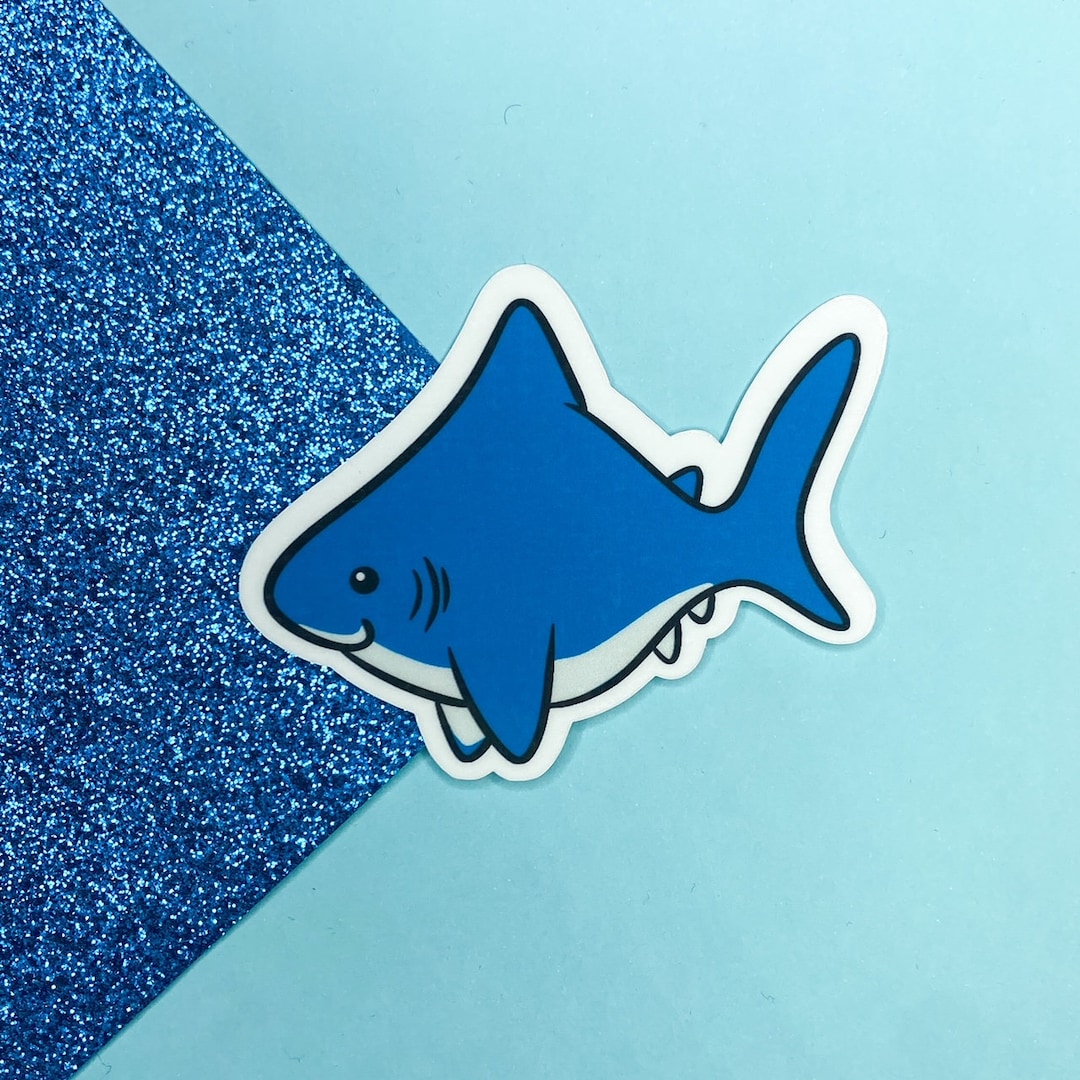 Bull Shark Sticker | Bullet Journal, Scrapbook Sticker, Planner ...